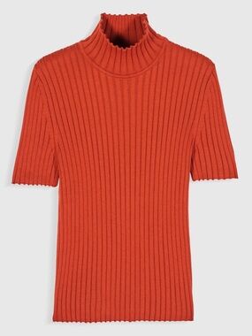 Maria De La Orden Mick Ribbed Mock Top  Tabacco